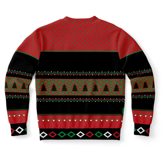 Dreaming of a White and Red Christmas Ugly Wine Sweater