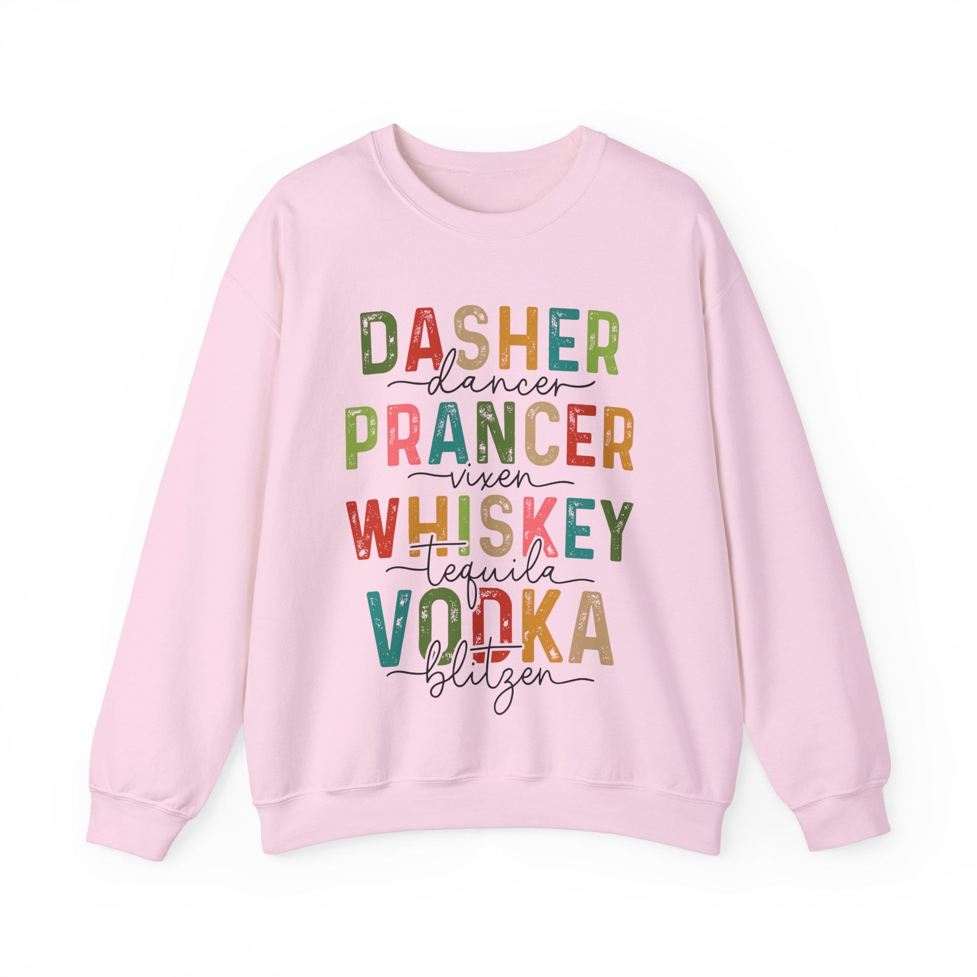 Festive Reindeer & Spirits Holiday Sweatshirt - Fun Christmas Whiskey & Vodka Sweater - UK