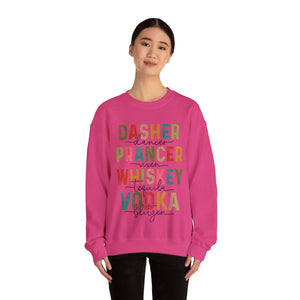 Festive Reindeer & Spirits Holiday Sweatshirt - Fun Christmas Whiskey & Vodka Sweater - UK