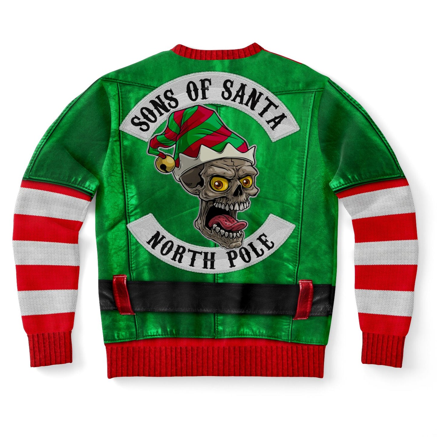 “Sons of Santa” Biker Elf Ugly Christmas Sweater