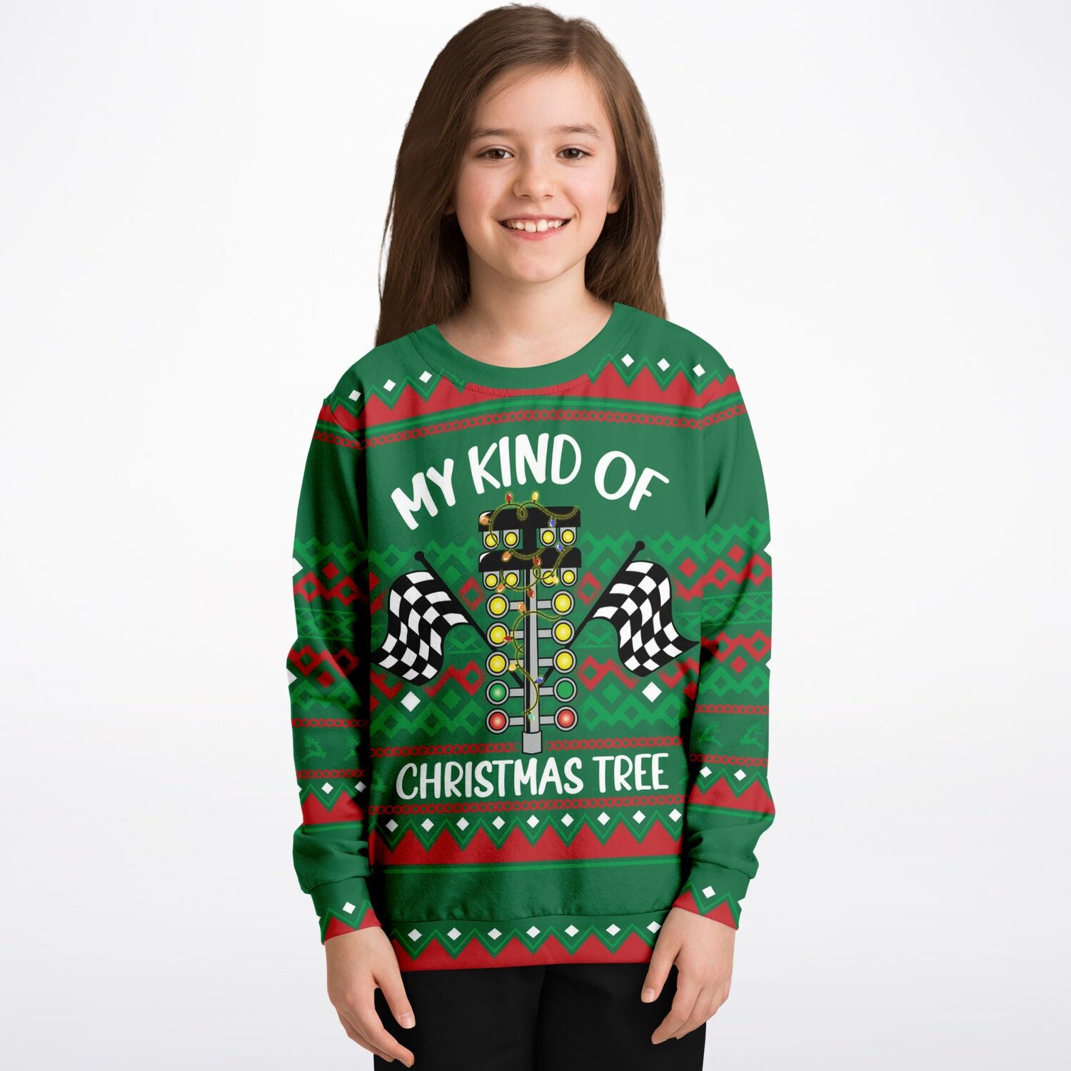 "My Kind of Christmas Tree” Racing Christmas Sweater