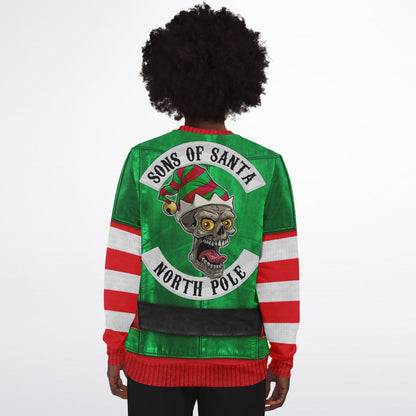 “Sons of Santa” Biker Elf Ugly Christmas Sweater