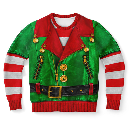 “Sons of Santa” Biker Elf Ugly Christmas Sweater