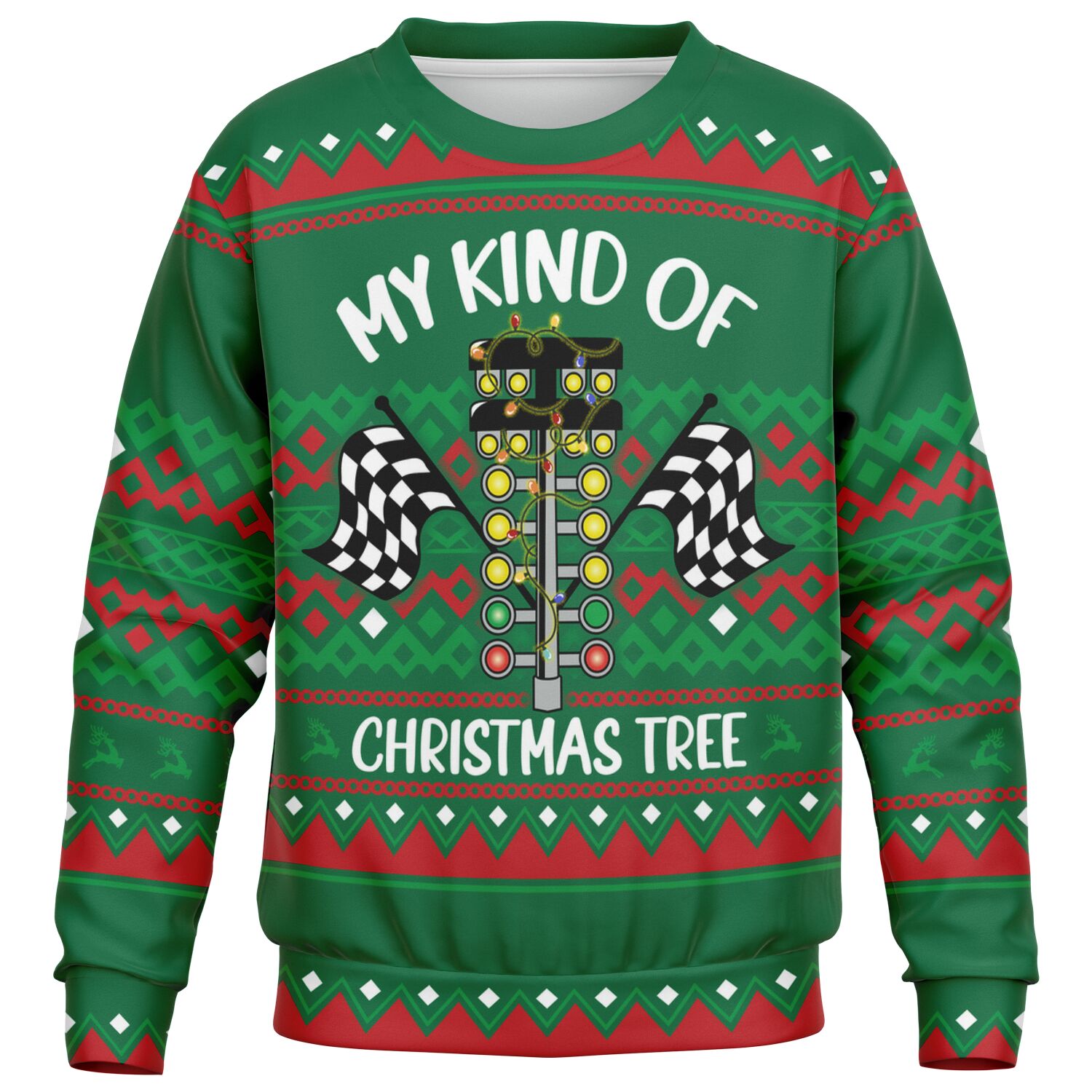 "My Kind of Christmas Tree” Racing Christmas Sweater