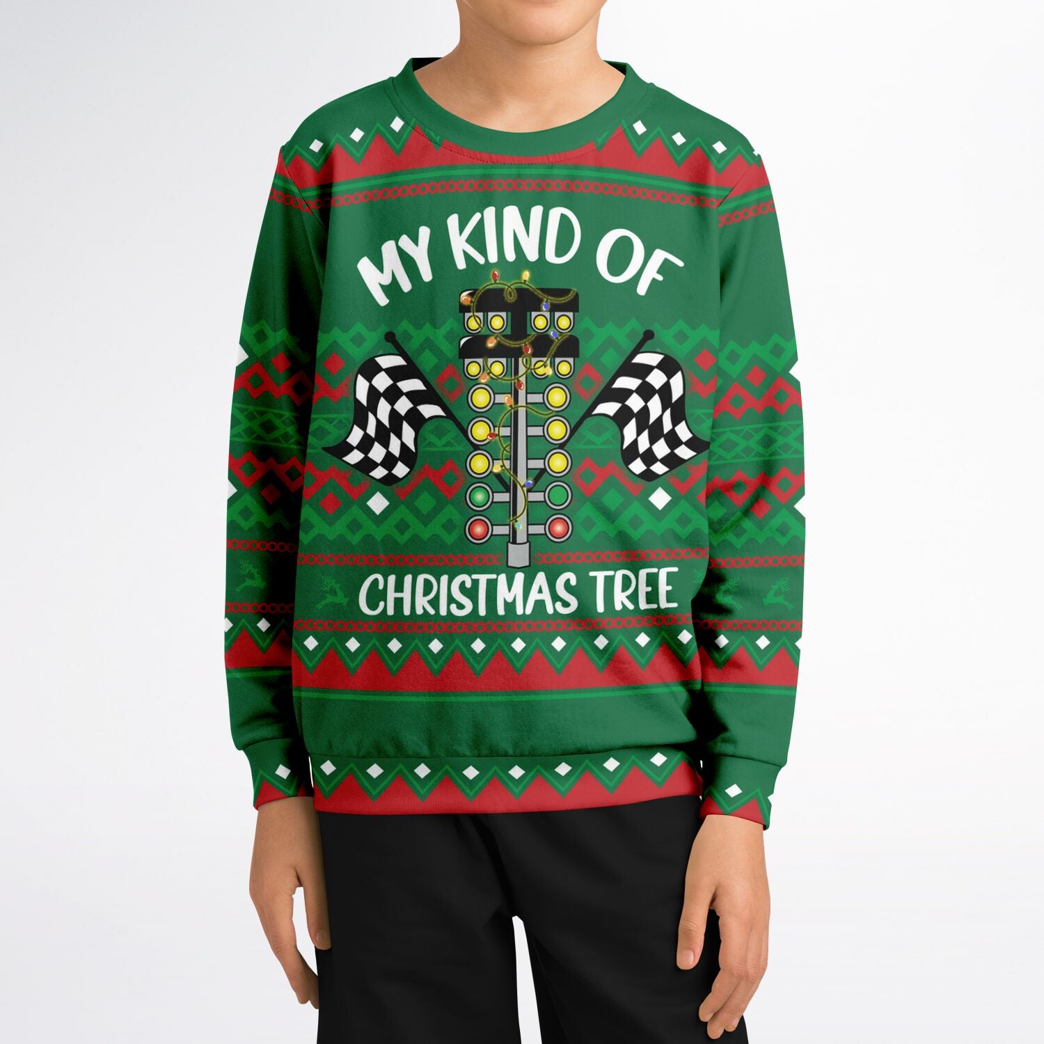 "My Kind of Christmas Tree” Racing Christmas Sweater