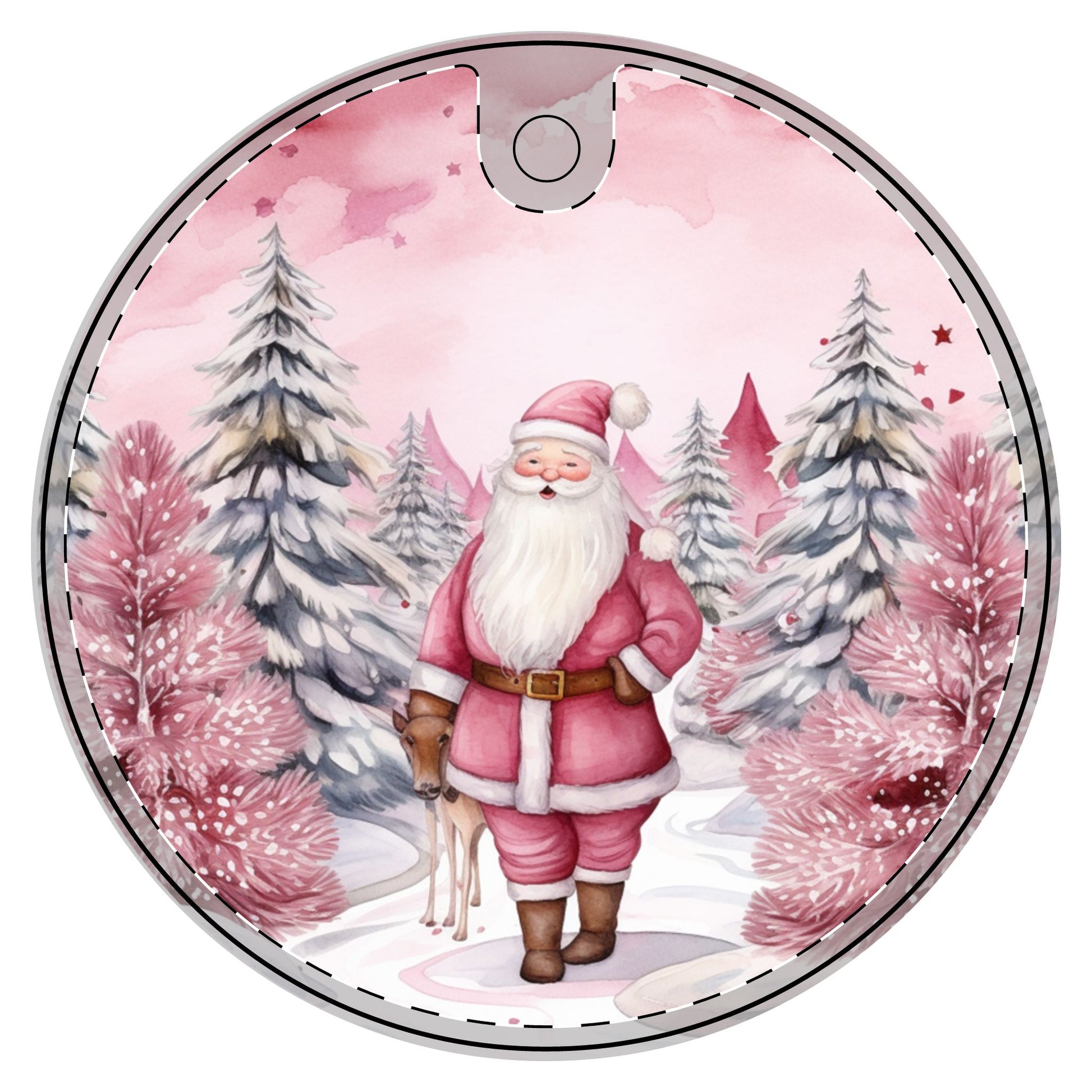 Ceramic Christmas Decoration Ornament, Santa 1