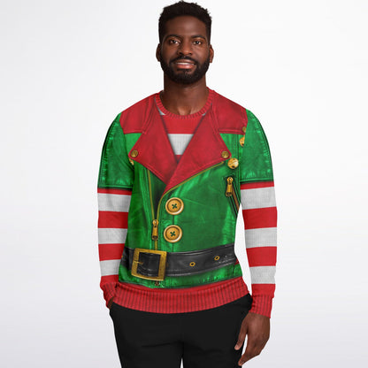 “Sons of Santa” Biker Elf Ugly Christmas Sweater