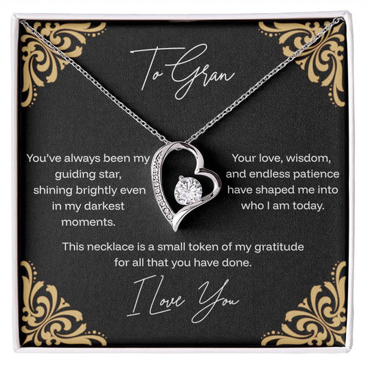 To Gran - Guiding Star - Forever Love Necklace