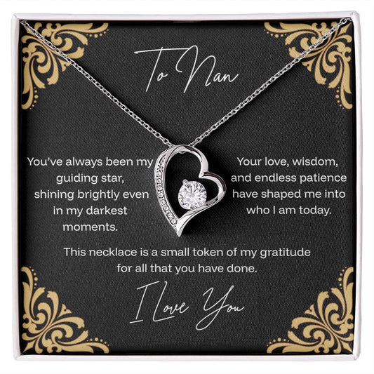 To Nan - Guiding Star - Forever Love Necklace