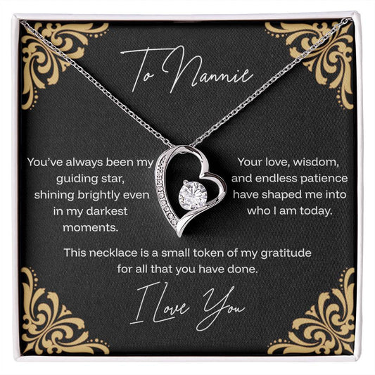 To Nannie - Guiding Star - Forever Love Necklace