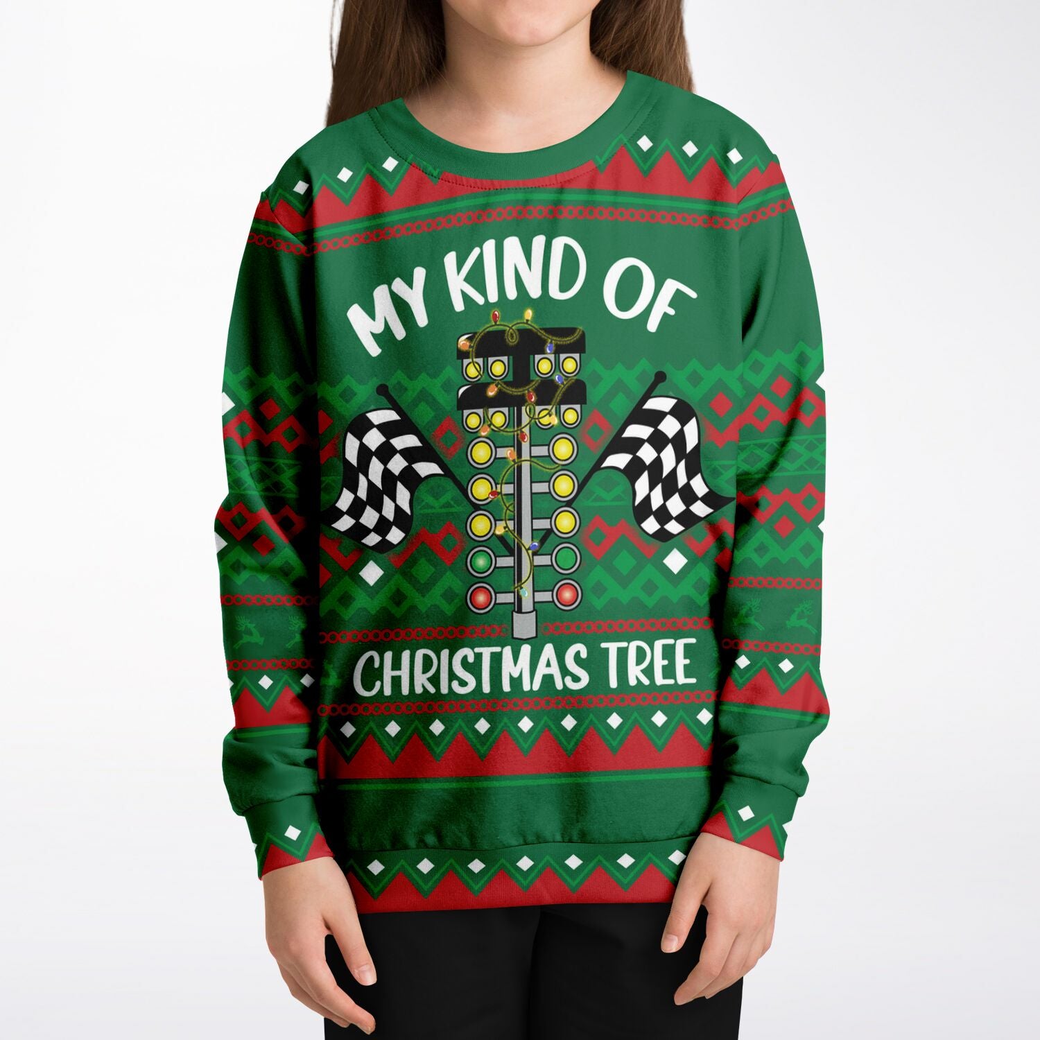 "My Kind of Christmas Tree” Racing Christmas Sweater