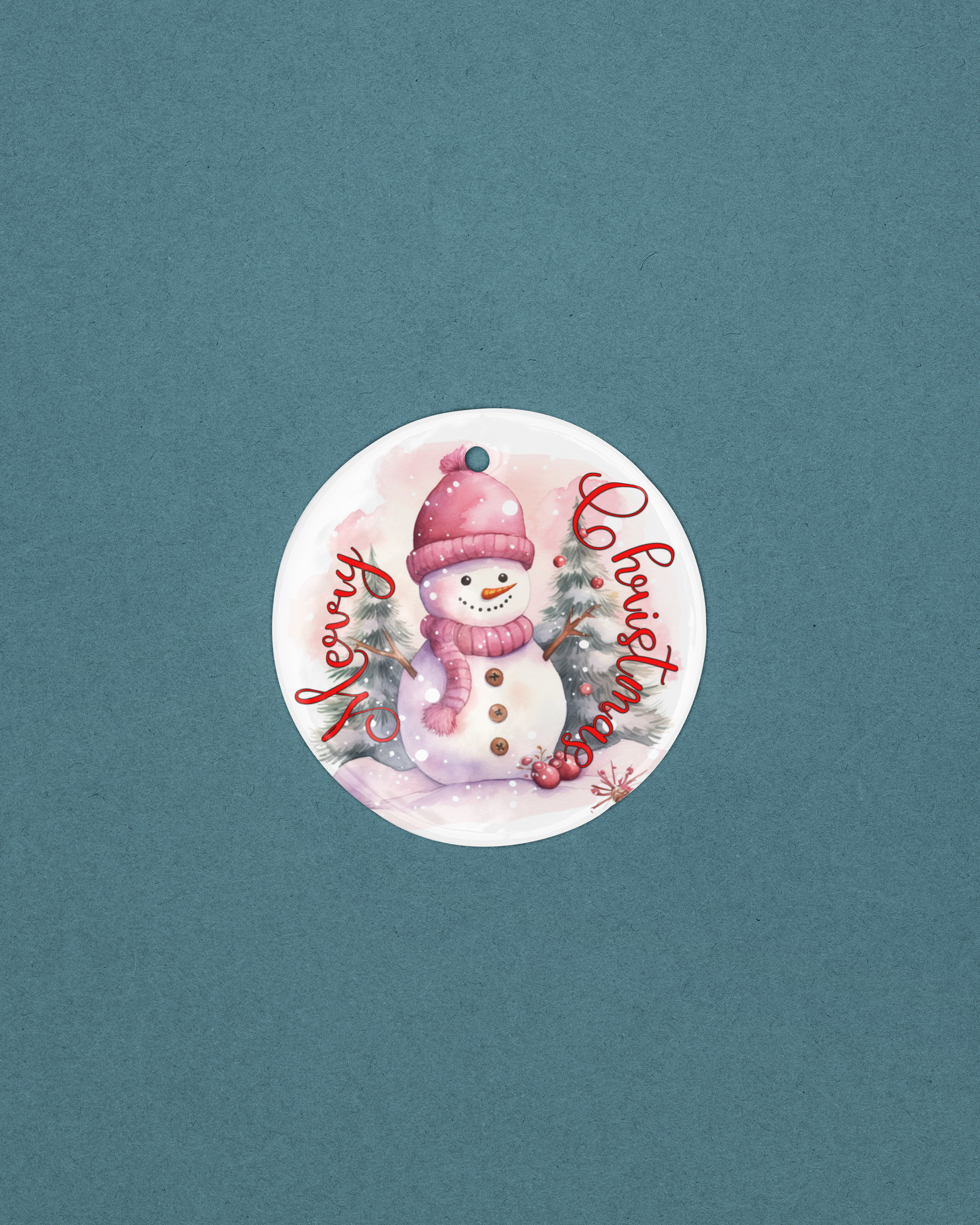 Ceramic Decoration Ornament, Snowman